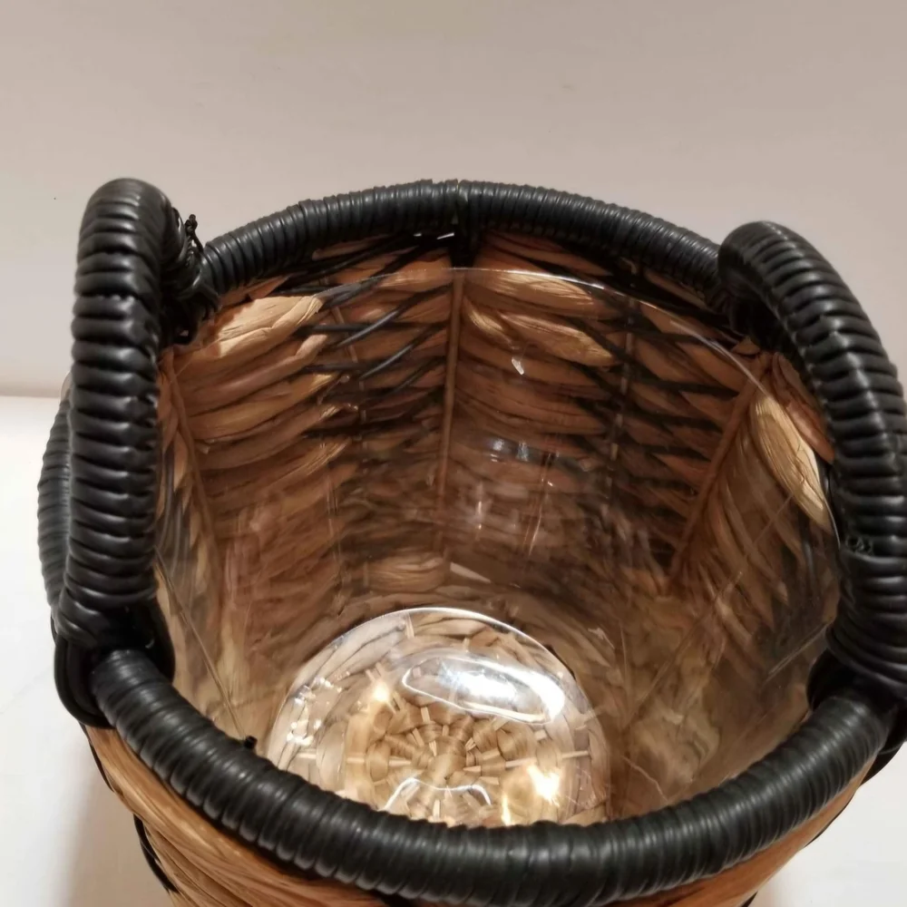 Better Homes And Gardens Black and Tan Woven Planter - Picture 5 of 6